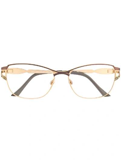 Cazal 1246 Rectangular-frame Glasses In 金色