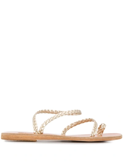 Ancient Greek Sandals Eleftheria Braided Sandals In Gold