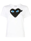 Comme Des Garçons Play Heart Print T-shirt In White