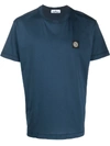 Stone Island 24113 Logo T-shirt In Blue