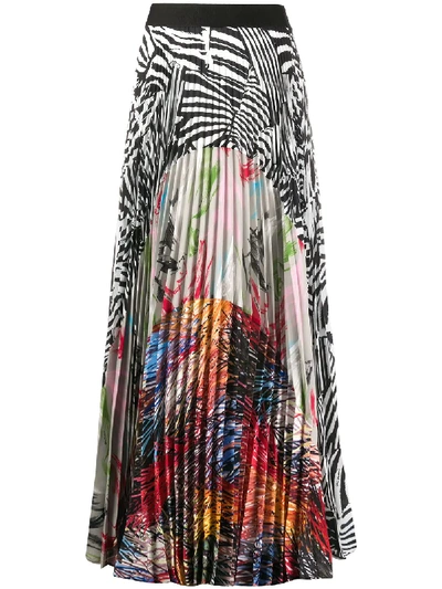 Missoni Pleated Skirt With Patchwork Patterns In Multi