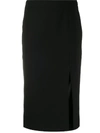 MOSCHINO FRONT SLIT MIDI SKIRT