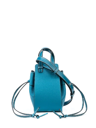 Loewe Hammock Drawstring Mini Bag In Blue