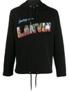 LANVIN LOGO PRINT HOODIE