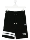 Gcds Teen Logo Print Shorts In Black