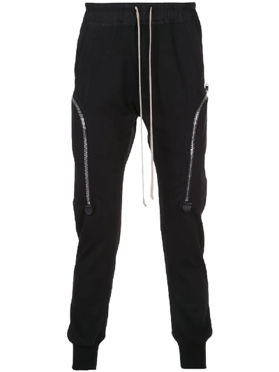 Rick Owens Two-pocket Track Trousers In Black