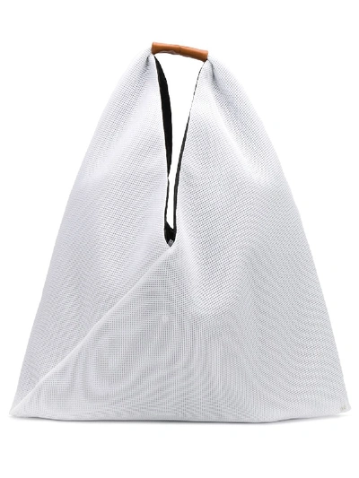 Mm6 Maison Margiela Japanese Mesh Tote In White