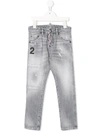 Dsquared2 Kids Jeans With Application In Grey