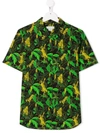 Stella Mccartney Teen Jungle Print Shirt In Green