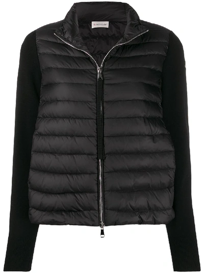 Moncler Padded Front Jacket In Black