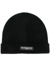 GIVENCHY LOGO-PATCH BEANIE