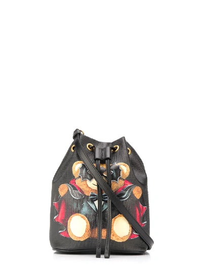 Moschino Couture Bat Teddy Bucket Bag In Black