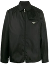 Prada Shirt Jacket In Black