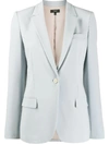 Theory Fitted Single-breasted Blazer In Blue