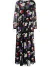 EMPORIO ARMANI FLORAL PRINT MAXI DRESS