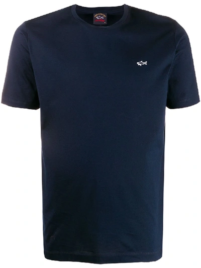 Paul & Shark Short Sleeve Logo T-shirt In Blue