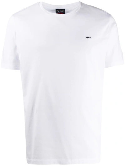 Paul & Shark Short Sleeve Logo T-shirt In White