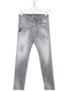 Dsquared2 Kids Jeans With Application In Grey