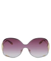 CHLOÉ CURTIS METAL SQUARE SUNGLASSES,000641346