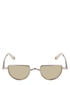 Chloé Ayla Half-moon Metal Sunglasses In Gold