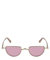 Chloé Ayla Half-moon Metal Sunglasses In Rose