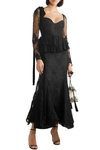 BROCK COLLECTION DIEDRE RUFFLE-TRIMMED EMBROIDERED TULLE GOWN,3074457345621589988