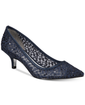 adrianna papell lois lace evening pumps