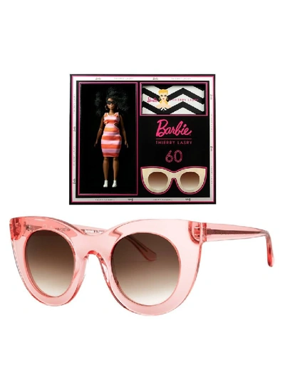 Thierry Lasry X Barbie Pink Cat Eye Sunglasses In Black