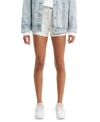 Levi's 501 Stretch Denim Shorts In White Ice Short