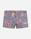 DOLCE & GABBANA SWIMMING TRUNKS WITH SHELL PRINT