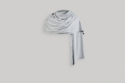 Strathberry Cashmere Travel Wrap In Pearl Grey