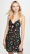 ALICE AND OLIVIA Roe Tie Front Flare Dress