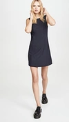 Theory Helaina Wool-blend Shift Dress In Deep Navy