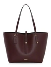 Coach Market Leather Tote In Oxblood