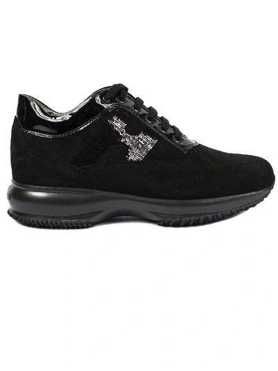 Hogan Black Interactive Sneakers