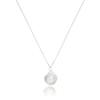 LILY & ROO SILVER LARGE BAROQUE PEARL NECKLACE