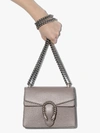 GUCCI GREY DIONYSUS MINI LEATHER SHOULDER BAG,421970CAOGN14571236