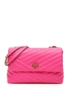 Tory Burch Crazy Pink Kira Chevron Convertible Shoulder Bag In Fuchsia,pink