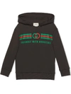 GUCCI FRIENDLY WITH MONSTERS LOGO HOODIE