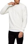 Topman Ottoman Sweatshirt In White