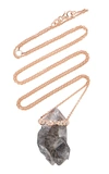 JILL HOFFMEISTER ONE-OF-A-KIND 14K ROSE GOLD, DIAMOND AND CRYSTAL NECK,793434