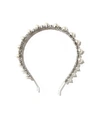 SIMONE ROCHA Pearl and Crystal Hairband in Silver/White