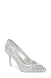 Katy Perry The Sissy Pump In Silver Glitter