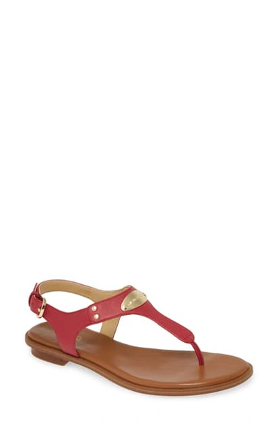 Michael Michael Kors 'plate' Sandal In Berry Leather