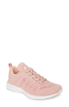 Apl Athletic Propulsion Labs Techloom Pro Knit Running Sneakers In Simply Rose/ White