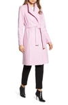 Ted Baker Ellgenc Belted Wrap Coat In Baby-pink