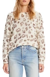 MOTHER LEOPARD PRINT COTTON SWEATER,8006-669