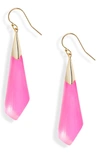 Alexis Bittar Faceted Wire Earrings In Neon Pink