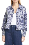 ULLA JOHNSON GRIFFIN FLORAL DENIM JACKET,PS200503