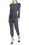 ULLA JOHNSON HESPER PUFF SLEEVE DENIM JUMPSUIT,PS200400